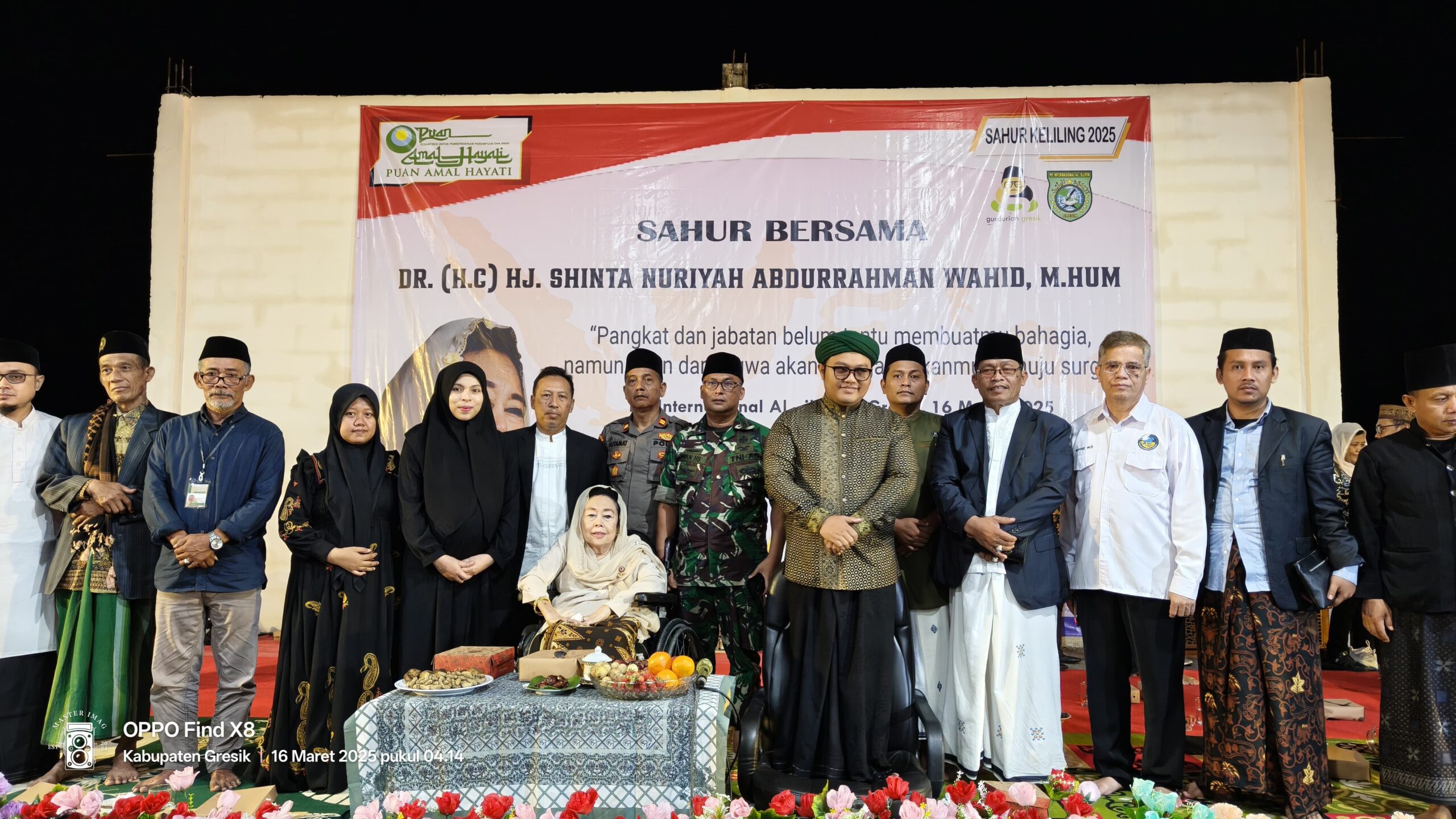 Dihadiri 1000 Tamu, Sahur Keliling 2025 Bersama Ibu Shinta Nuriyah Wahid di Kabupaten Gresik Sukses Digelar