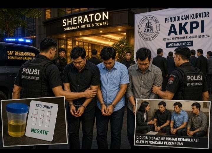 AKPI Terseret Isu Narkotika, Tiga Kurator AKPI Digulung Polisi di Hotel Sheraton Surabaya